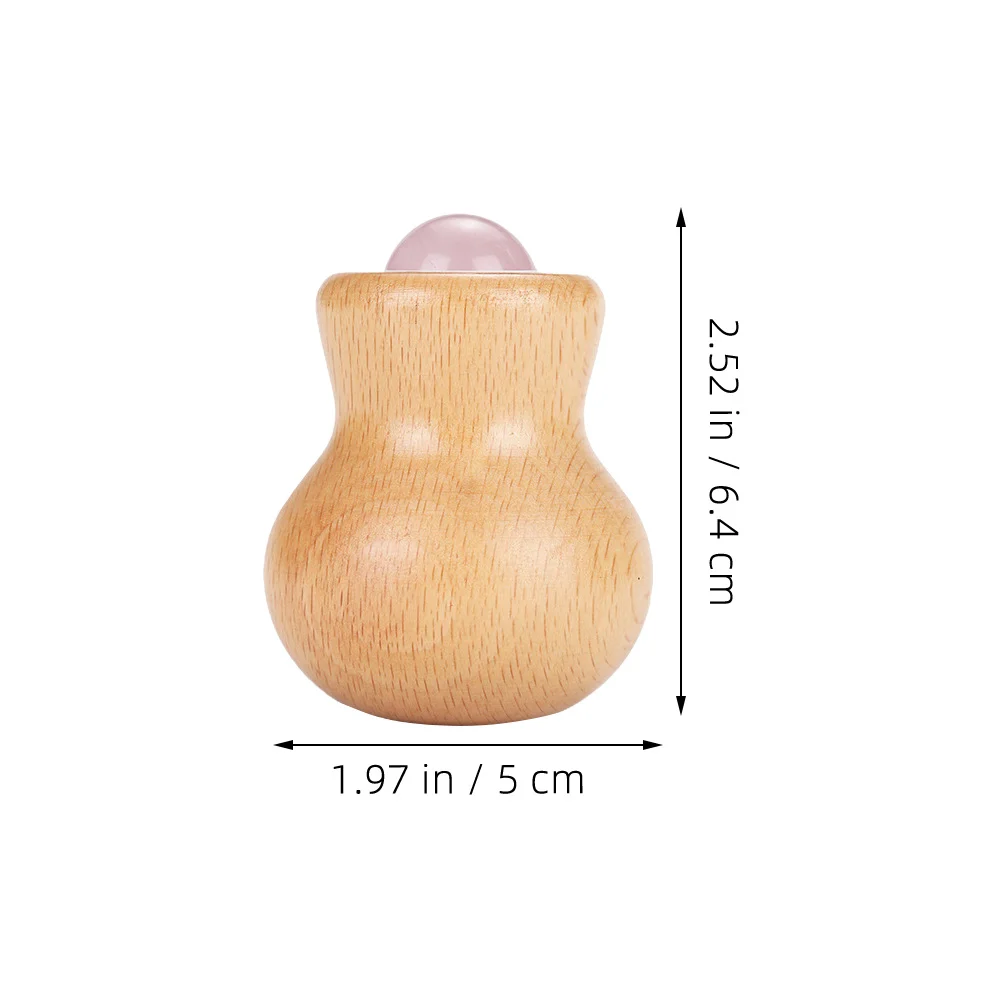 

Jade Face Roller Wood Handle Facial Massage Tool For Puffiness Relief Eye Face Massager Portable Skin Care Roller