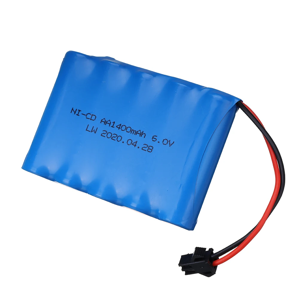 Zestawy ładowarek NiCD Upgrade 6v 1400mah do zabawek Rc Samochody Czołg Ciężarówka Roboty Pistolety Łodzie Akumulator AA Ni-CD 6v