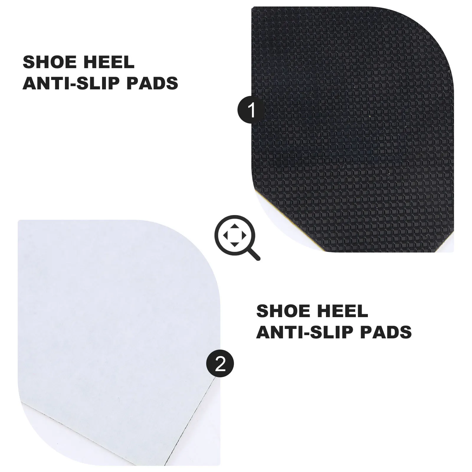 20Pcs Wear-Resistant Anti-Skid Heel Sole Pads Rubber Protective Shoe Sole Stickers Silent Noise Reduction for Flat Sneakers