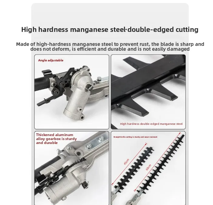 Garden High Altitude Pruning Head Assembly Branch Saw Hedge Shear Replacement