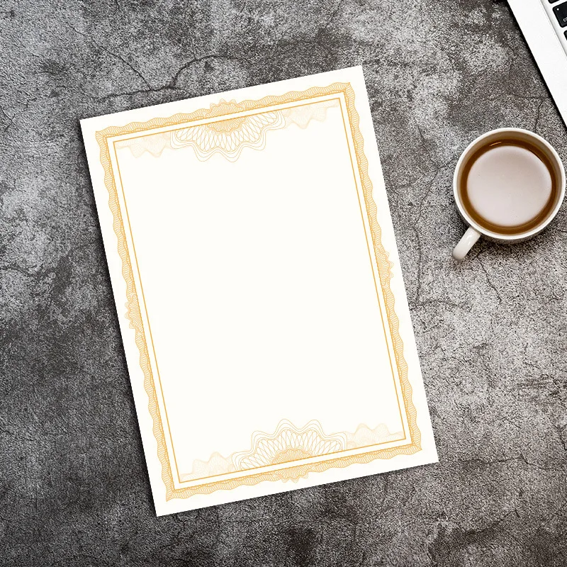 10 Sheets Certificate Papers A4 Blank 150g Hard Paper