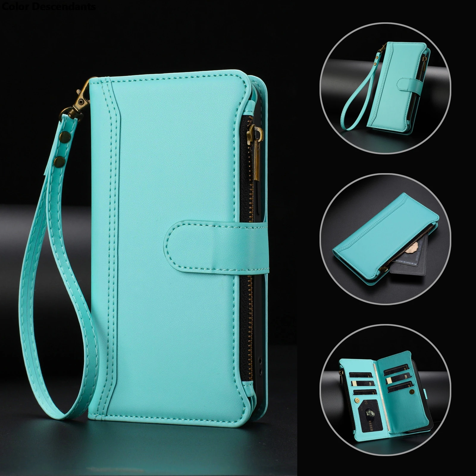 

Wallet With Card Slot Kickstand Magnetic Flip Leather Case For XiaoMi Poco X7 Pro X6 X5 X4 X3 NFC GT 4G 5G