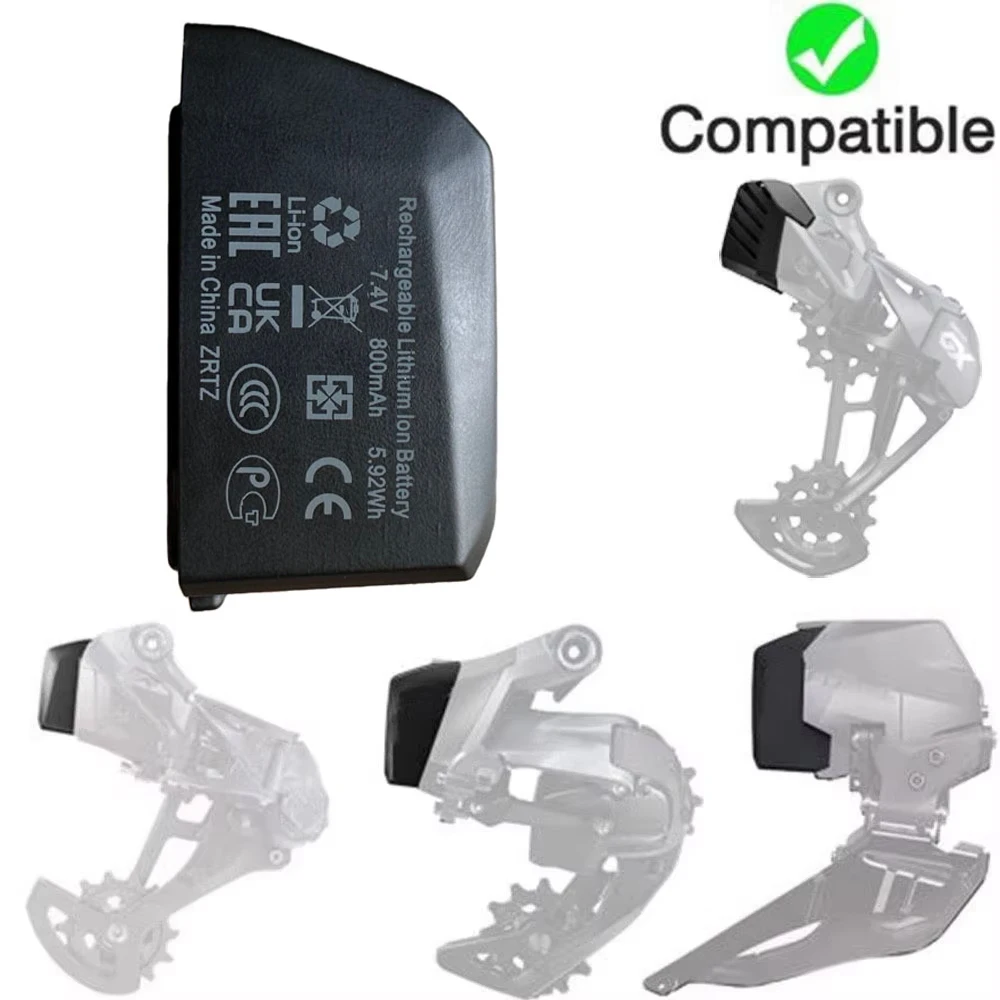 Batería HSABAT de 800mAh para SRAM force XX1 X01 GX eagle AXS rival red black axs etap RockShox Reverb desviadores delanteros y traseros