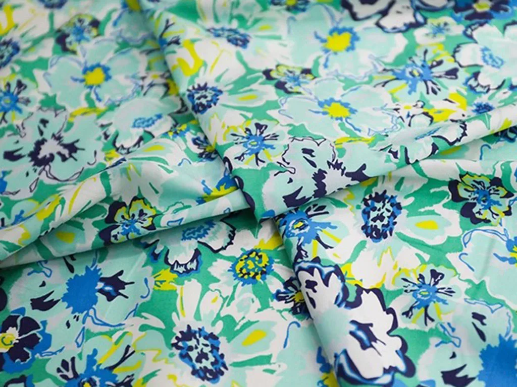 

1 ярд новая хлопчатобумажная ткань с растительным и цветочным принтом, швейные аксессуары, платье «сделай сам», ткань Cheongsam для одежды