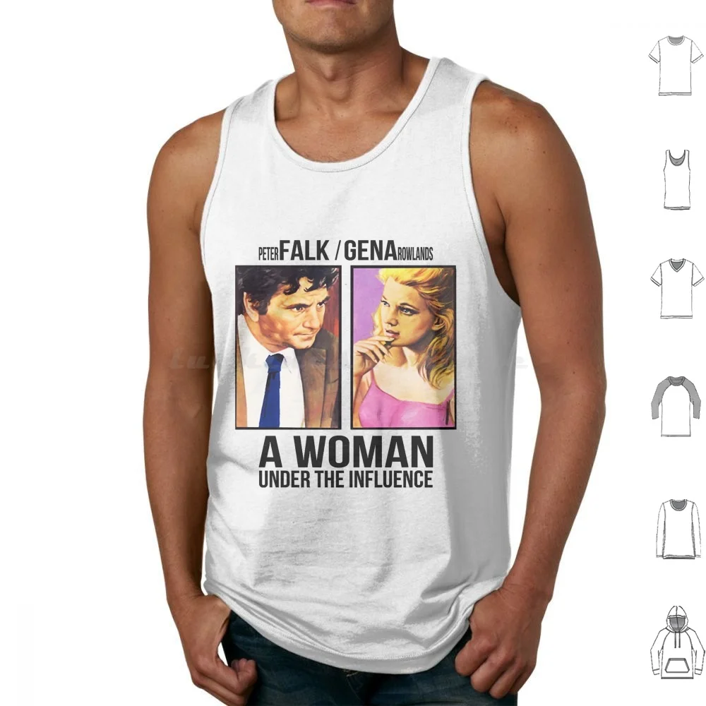 A Woman Under The Influence John Cassavetes Tank Tops Print Cotton Gena Rowlands John Cassavetes A Woman Under The