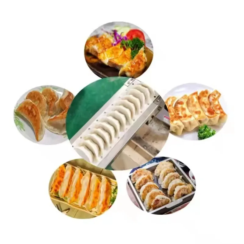 Practical Fully Automatic Samosa Empanada Making Machine 2-in-1 Dumpling/Gyoza Food Grade Stainless Steel 30 Pcs/Min Motor