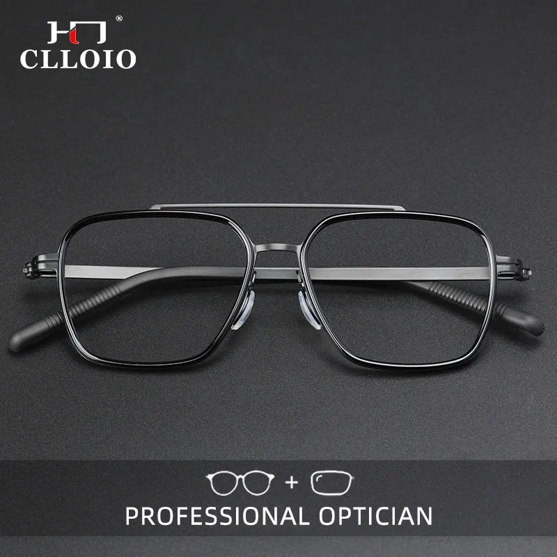 

Очки для чтения CLLOIO: Новая модная универсальная модель без винтов, титановые, с защитой от синего света, для коррекции близорукости, прогрессивные, по рецепту