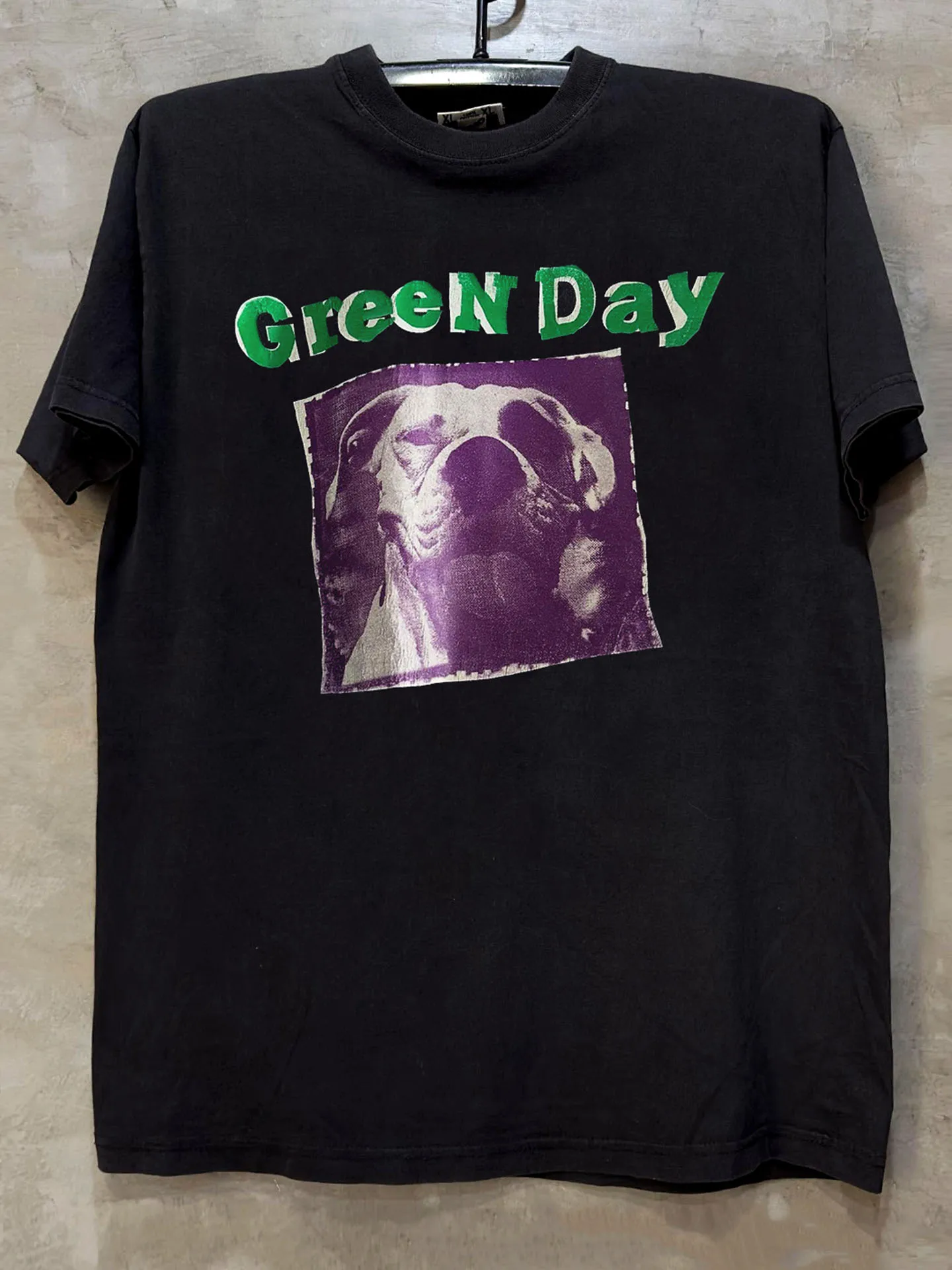 Green Day Punk Band American Style Short Sleeve T-Shirt Vintage Retro Small Collar Pure Cotton Half Sleeve Trendy Casual Tee