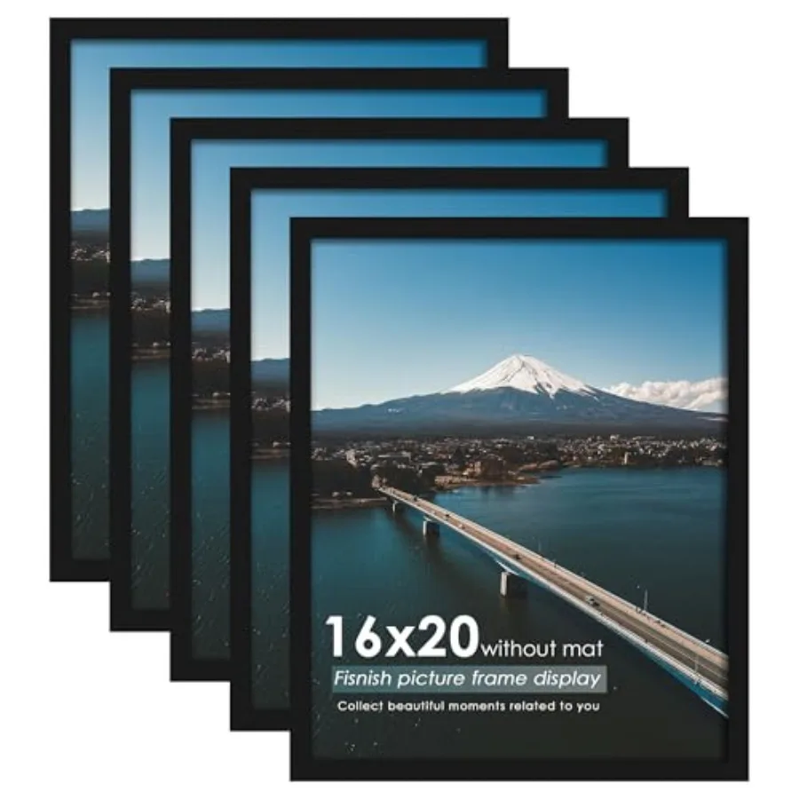 

Picture Frames 5 Pack, Poster Frames for Horizontal or Vertical Wall Mounting
