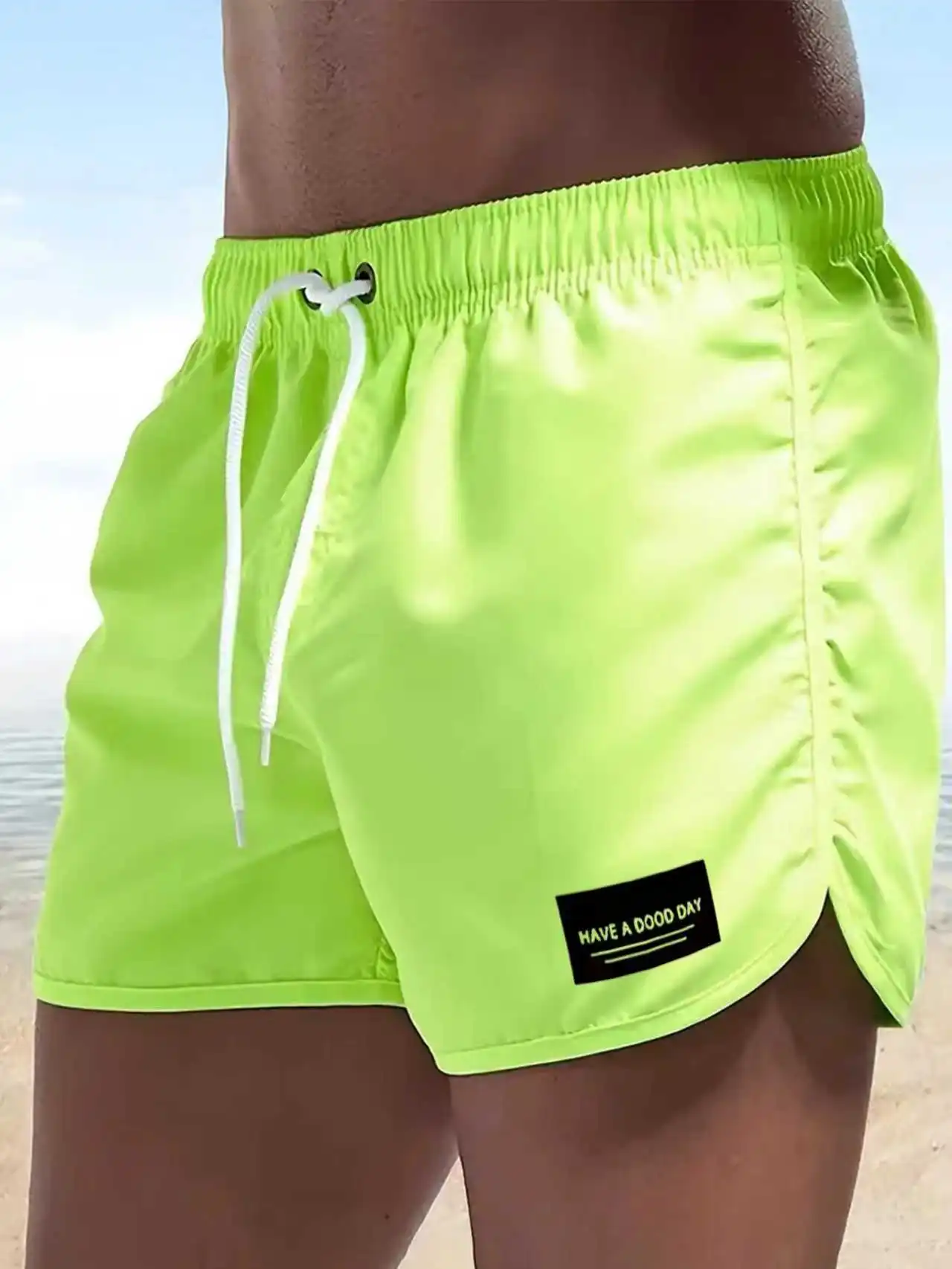 Men's Summer Printed Beach Shorts with Drawstring And Pocket Detail Casual Comfortable Outdoor Wear
