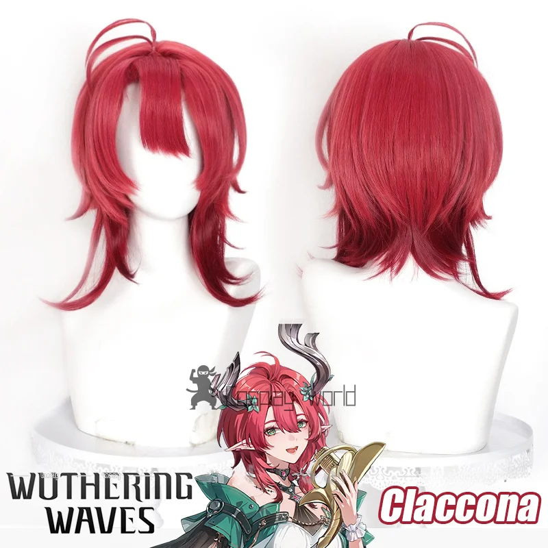 Wuthering Waves Ciaccona Cosplay Costume Wig Dress Skirt Headwear Choker Props Full Set For Women Girls Rinascita Carnival Party - view 6