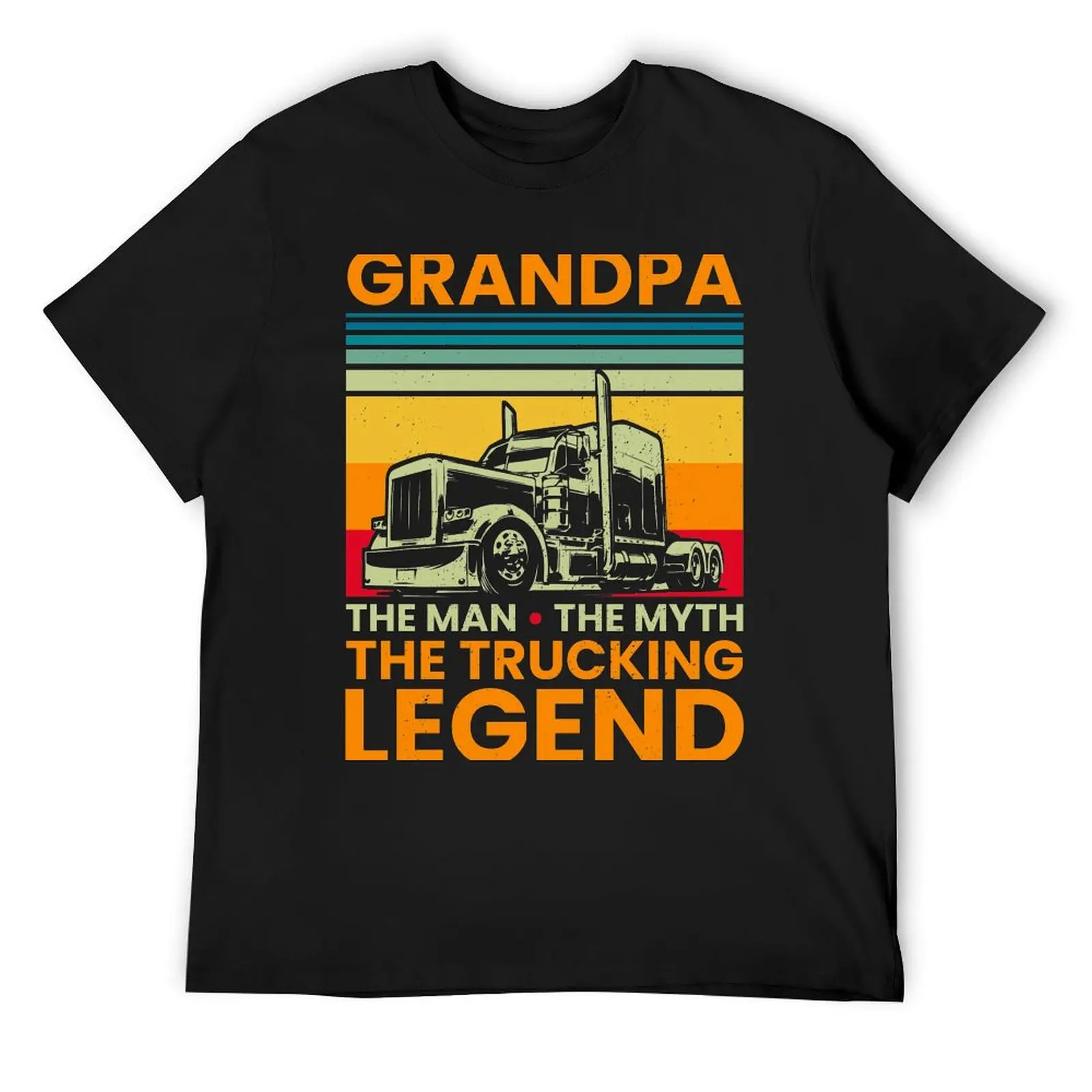 

Big Rig Trucker Grandpa The Man The Myth The Trucking Legend T-Shirt Funny t-shirts sweat funny t shirts for men