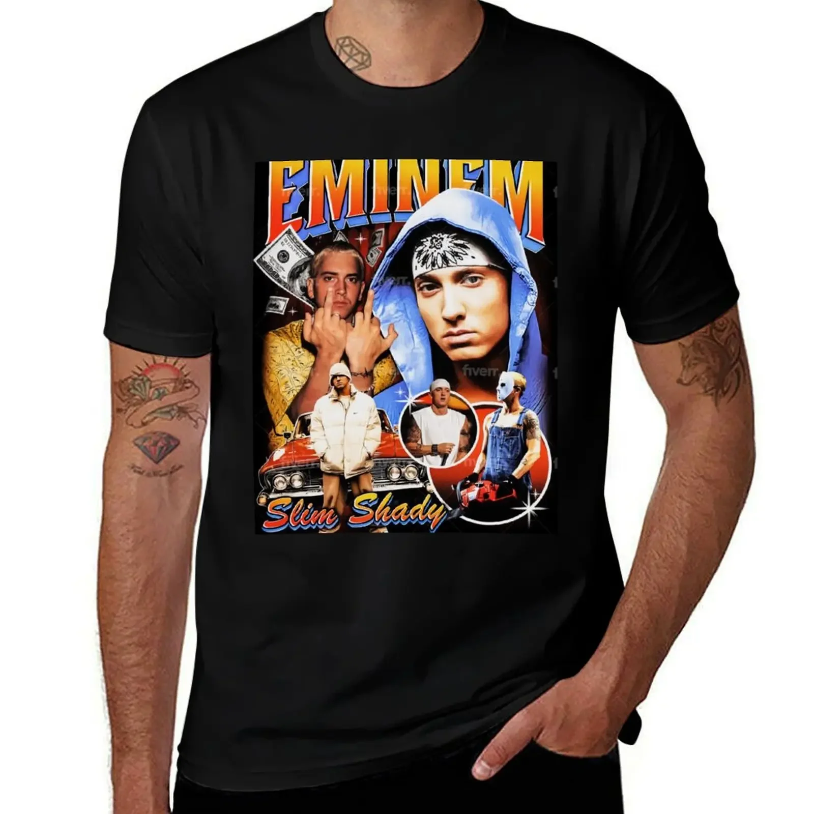 

Eminem T-Shirt oversized heavyweights boys whites t shirts men