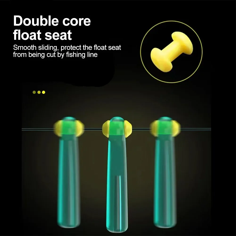 20/50PCS High Elastic Floating Seat Double Force Double-core Power Floating Seat Wholesale Silicone Rotation Buoy Seat