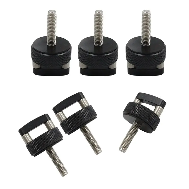 

Thumb Screws Quick Removal Fastener 6Pcs Aluminum Hard Top Bolts W/D Ring For Jeep Wrangler JK JKU JL JLU JT