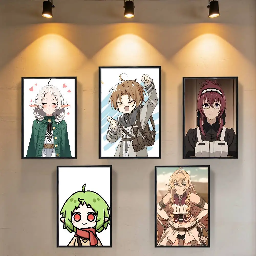 

cool Sylphiette Mushoku Tensei Poster Prints Wall Art Painting Picture Gift Living Room Bar Restaurant Dec Sticker Large