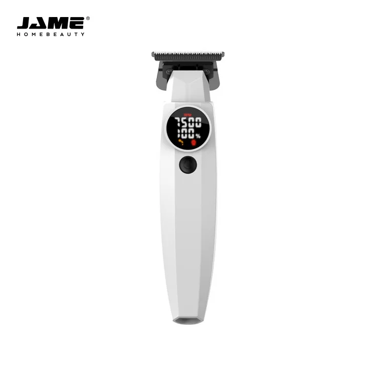 White Knight Hair Clipper with Digital Display - Precision Trimming, Stylish Design, Cordless & Rechargeable