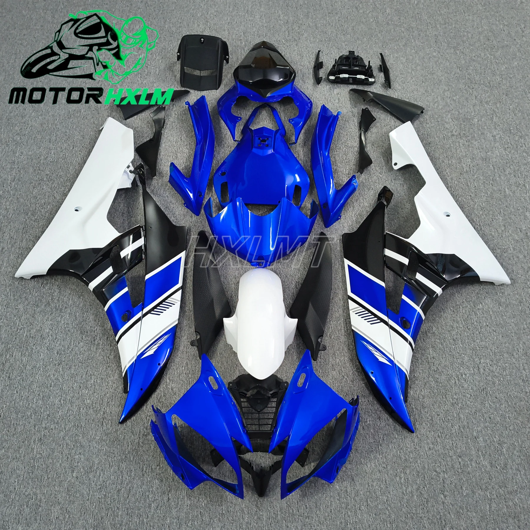 Apply to for YAMAHA YZFR6 2006 - 2007 Fairing Kits for YAMAHA YZFR6 07 Blue Black Bodywork YZF R6 2006 Body Kits