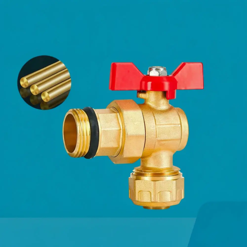 Brass Ball Valve Connector For For Baizhan Water Manifold Pex Alum Pipe Thickened Plumbing Equipment Maintenance Accessory