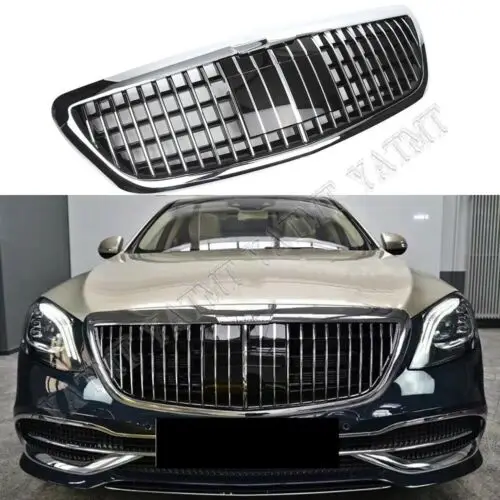 Maybach style Grill Fit for Mercedes Benz S Class W222 2015-2017 Mercedes S Class W222 Maybach Front Grill  2015-2017