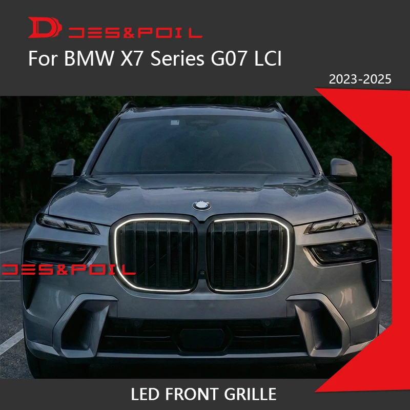 LED Light Grille For BMW X7 Series G07 LCI Kidney Grille Front