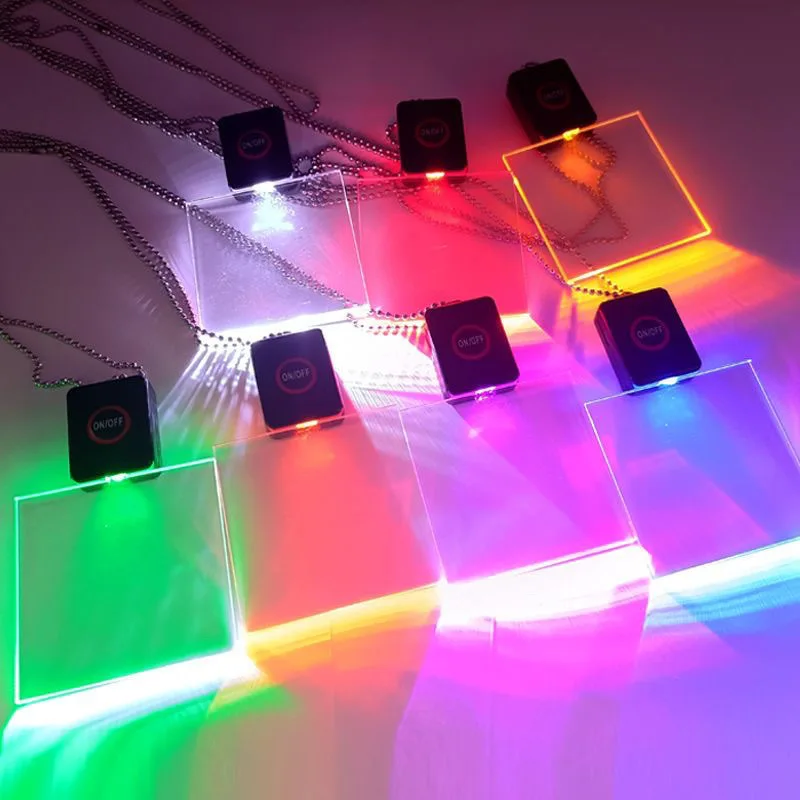 Custom. [Thickened Design] Customized LED Luminous Work Card Acrylic Remote Control Seven Colors Noctilucent Name KTV Ba