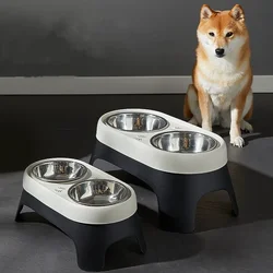 New Dog elevated Feeder anti knock stainless steel  raised dog bowl  elevated bowls for dog cat bowl