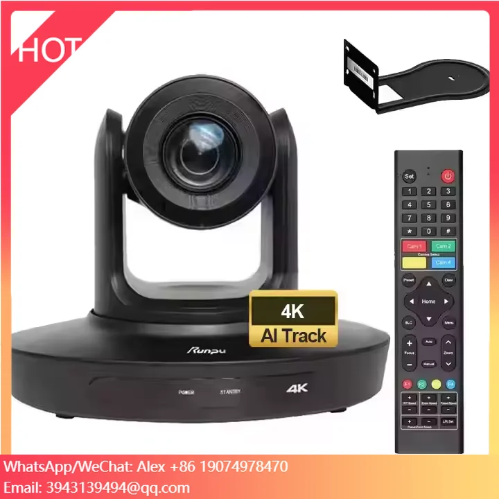 

USD326 Free Ship A 4K 30X Optical Zoom PTZ Conference Camera AI Auto Tracking With Hd Mi Lan Usb3.0 Poe Live Streaming Broadcast