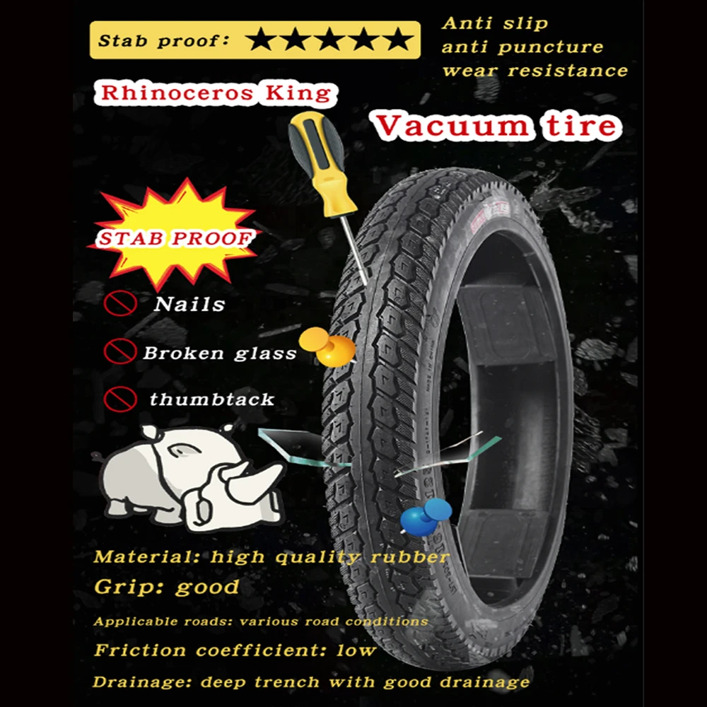 CST-Vacuum Bicycle Tire, Electric Scooter Tyre, Tyre, Rhinoceros King, 14x2.125, 3.0, 20x1.75, 14x2.125, 12 in, C1488