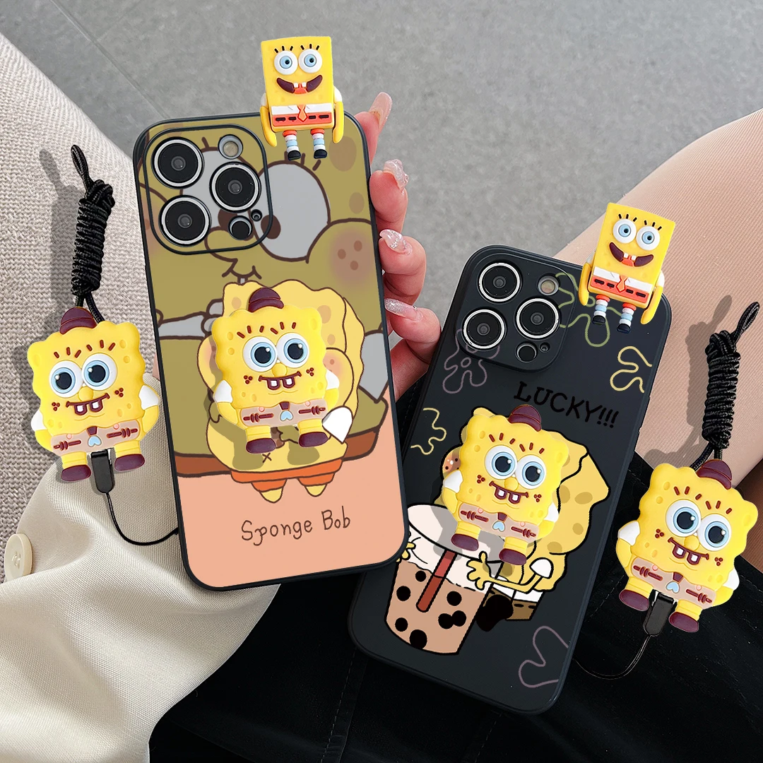 For Motorola Moto X30 G31 41 51 71 60 50 30 E20 30 40 7 Edge 20 G Power Style Milk Tea Sponge Case With Holder Rope