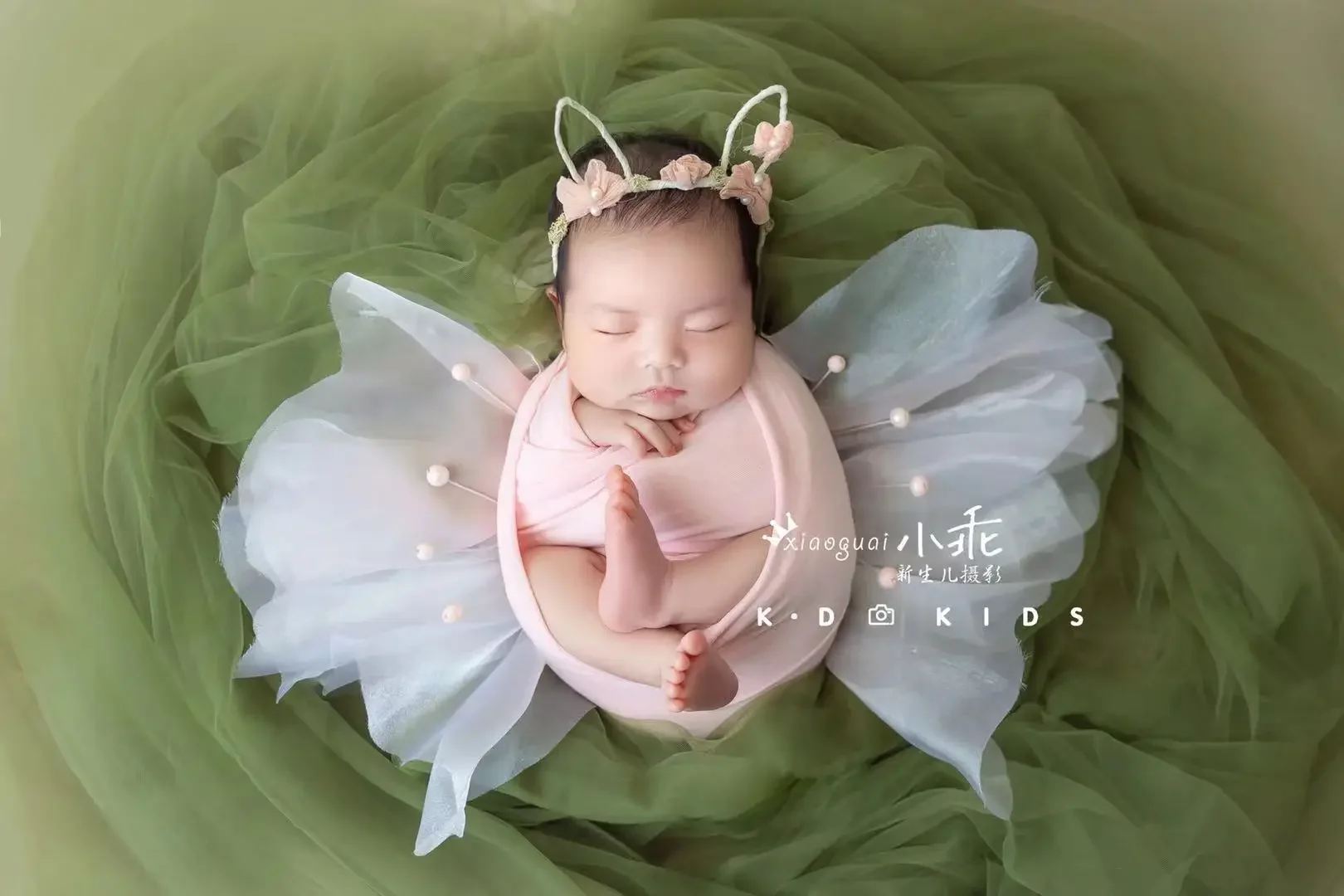 Newborn Butterfly Photography Props Full Moon Baby Baby Photography Clothing  ニューボーンフォト  disfraces bebe niña