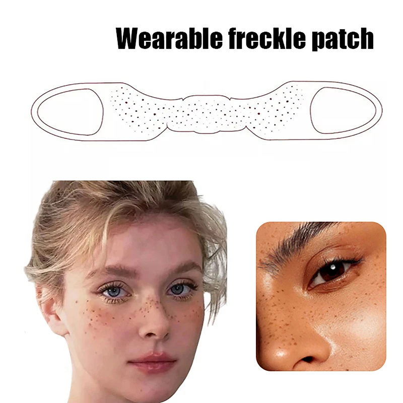 Wearable Silicone Mask Faux Freckles Stamp Natural Lifelike Fake Freckles Makeup Soft Women Beauty Freckle Dot Spot Auxiliary