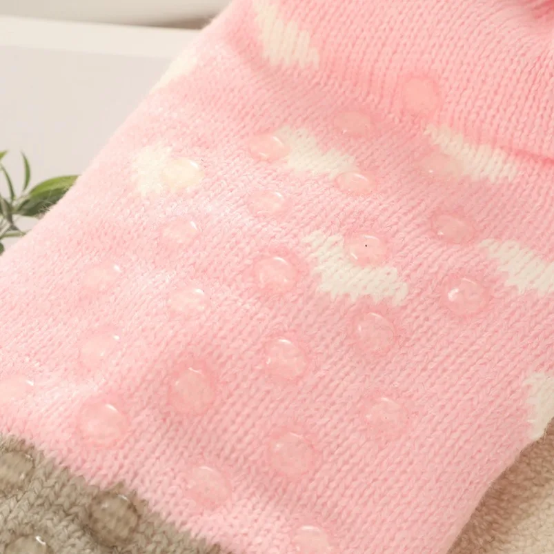 Womens Fuzzy Sock Dog Cat Panda Fox Children Soft Female Winter Warm Plush Non Slip Grip Thermal Fluffy Slipper Socks Unicorn