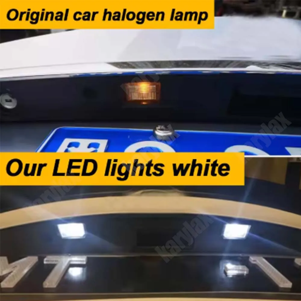 

2 шт., bezbłędne светодиодные фонари номерного знака Canbus для Mercedes C E S CL W204 W212 C207 C216 W221, освещение номерного знака автомобиля