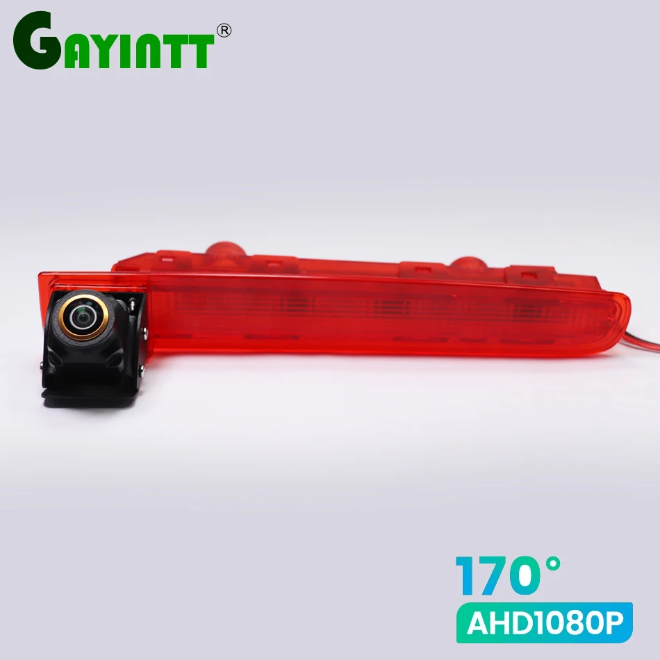 AHD 1080P 170° Fisheye Lens LED Van Brake Light Rear View Reverse Backup Camera Accessory For VW Transporter T5 T6 2010‑2019