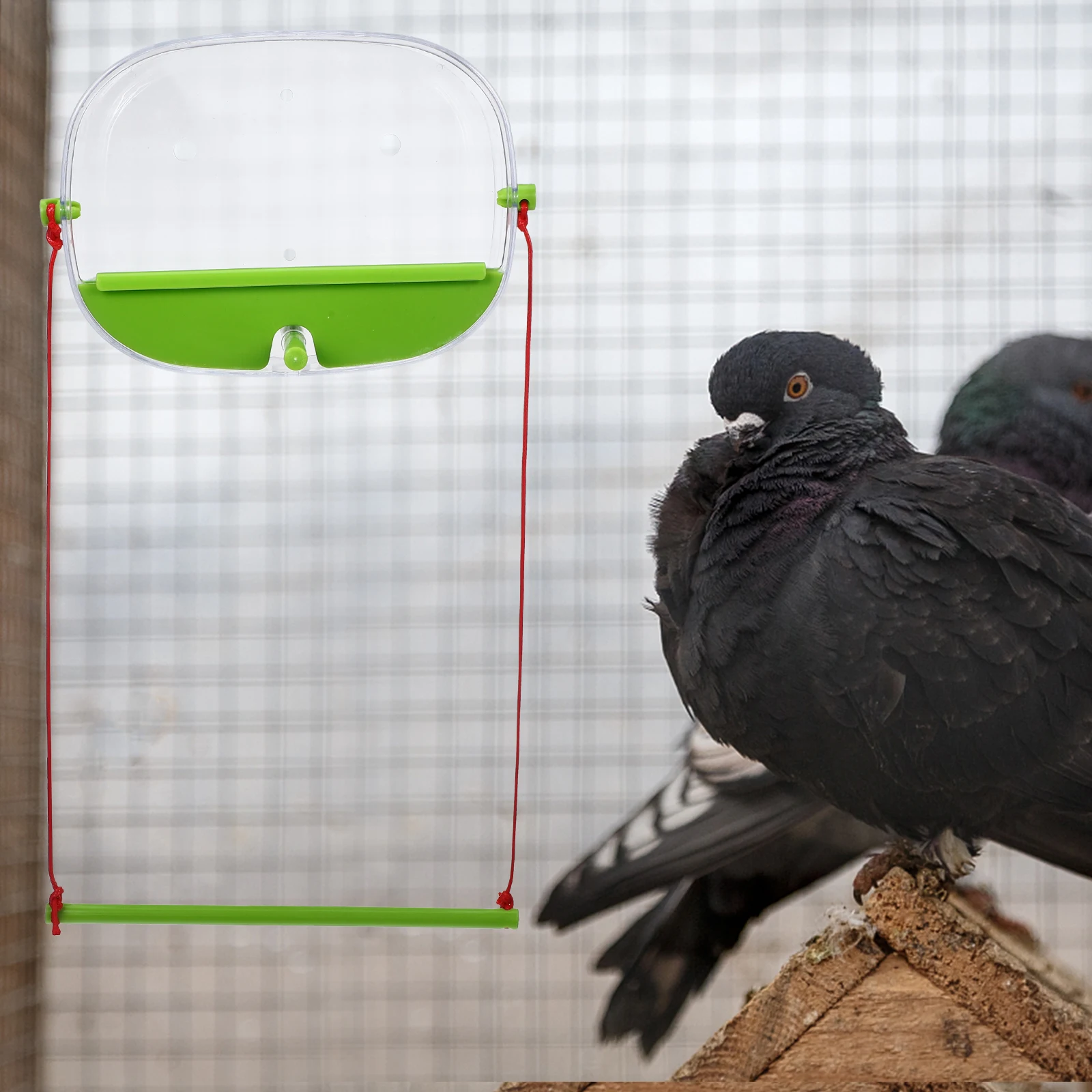 

Window Bird Feeder Clear Cage Accessory for Small Birds Pigeons Suction Cup Installation Use Transparent Feeder