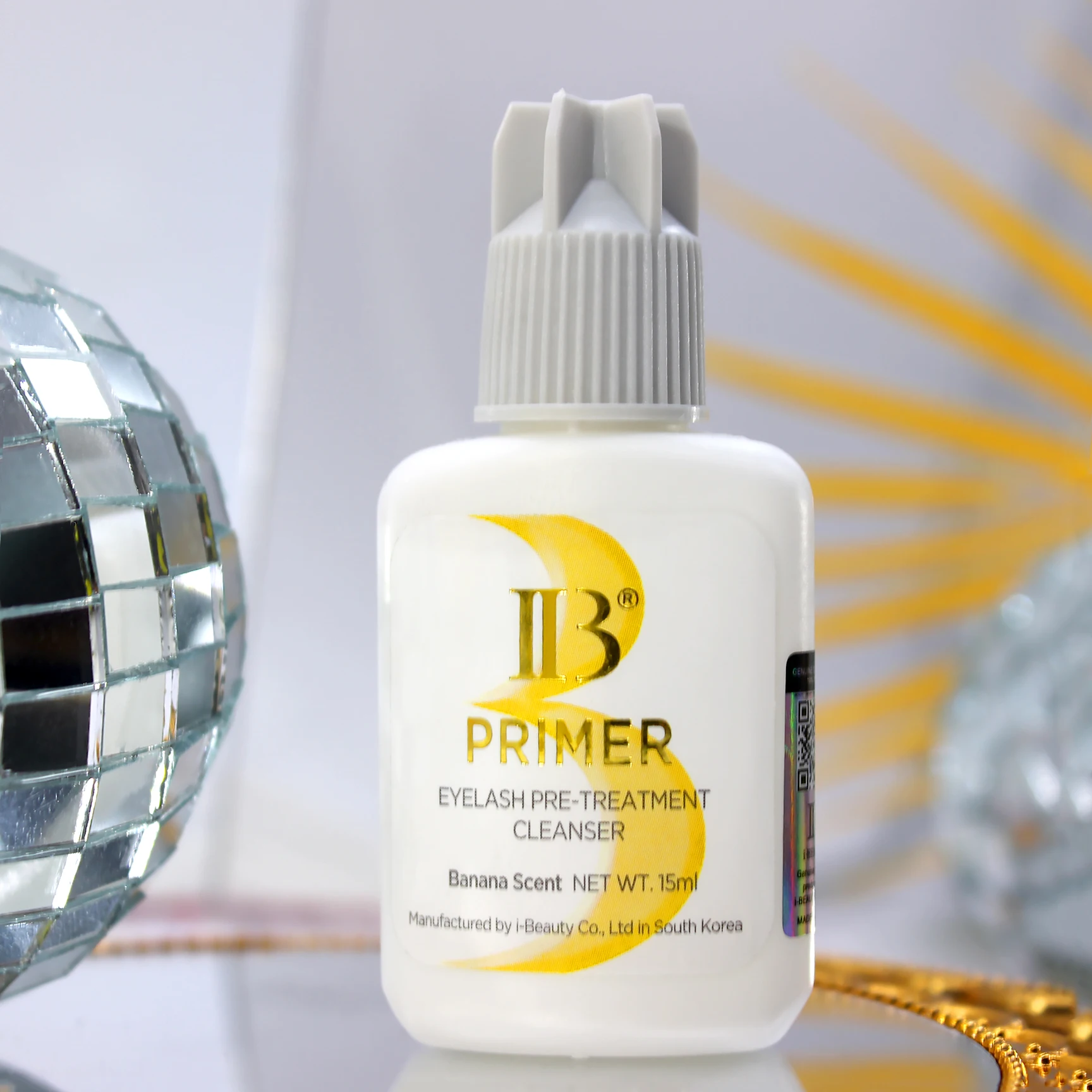 1 Bottle IB Banana Primer Fake Eyelash Extension Rose Booster Fast Dry Long Lasting Korea Beauty Shop Strong Adhesive Bonder
