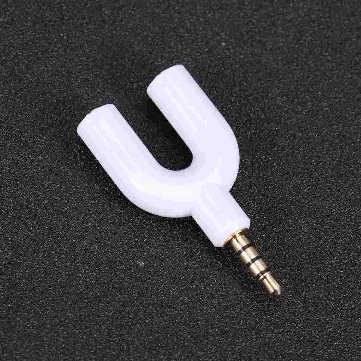 

Professional Audio Converter Earphone Splitter U Shape Headset Wheat Adapter for Cell Phone MP3 Player Share Two