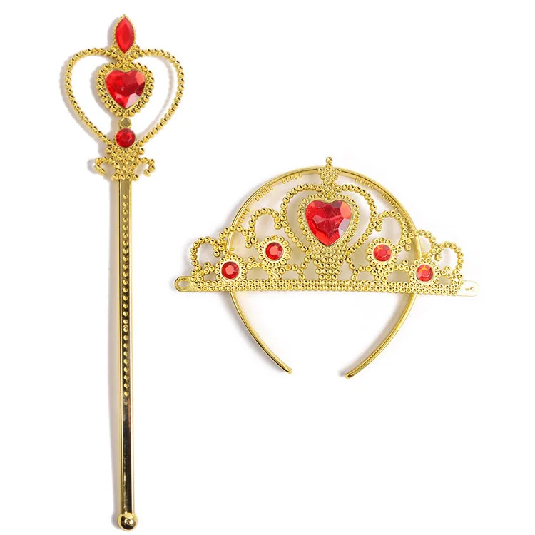 

Головной убор с короной принцессы для девочек, детская игрушка-палочка-фея, детский комплект золотой волшебной палочки, повязка на голову, внешняя торговля, сказочная палочка, лучший подарок