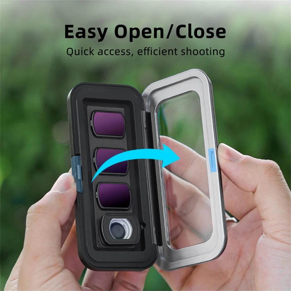 3/4/6 قطعة حافظة مرشحات لـ DJI OSMO Pocket 3 صندوق تخزين مرشح الكاميرا ماكرو عدسة واسعة الزاوية حقيبة حمل