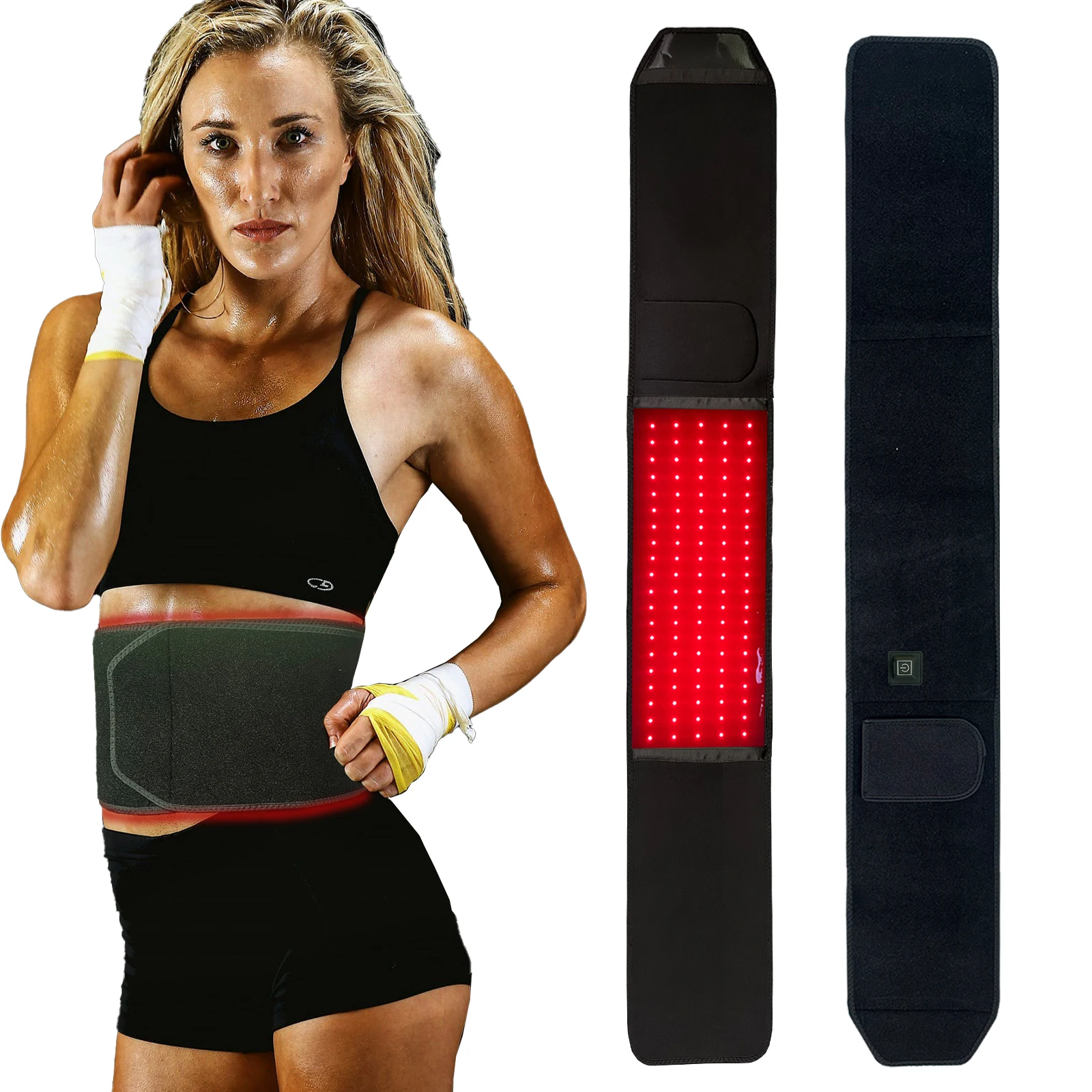 

Red Light Therapy Belt Near Infrared LED Red Light Therapy Wrap Wearable Pad for Leg Knee Back Waist Shoulde