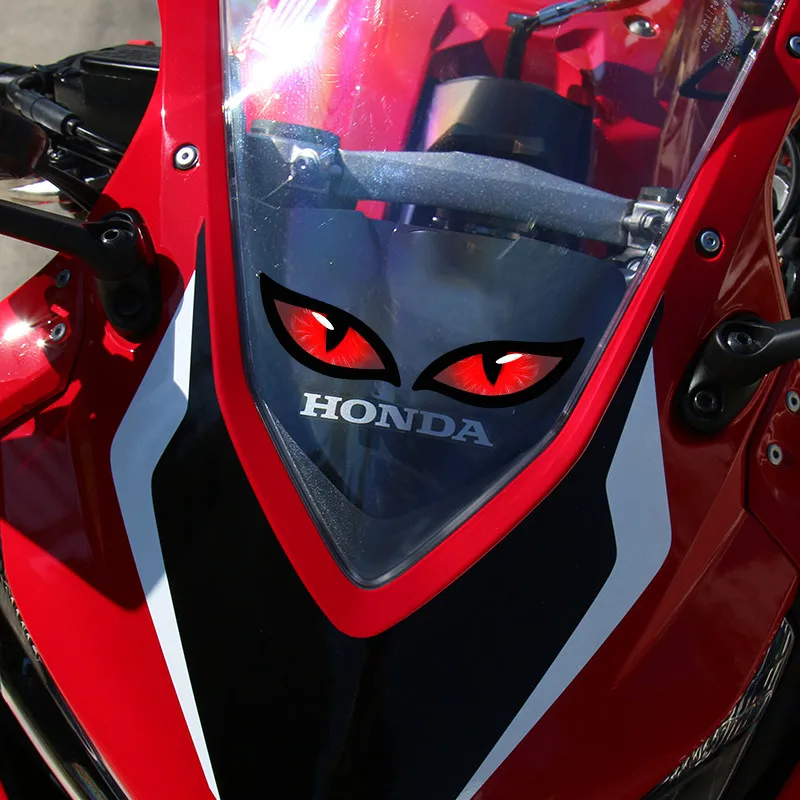 1Pair Halloween Devil Eyes Waterproof Vinyl Decal for Car Motorcycle Fairing Headrest Helmet