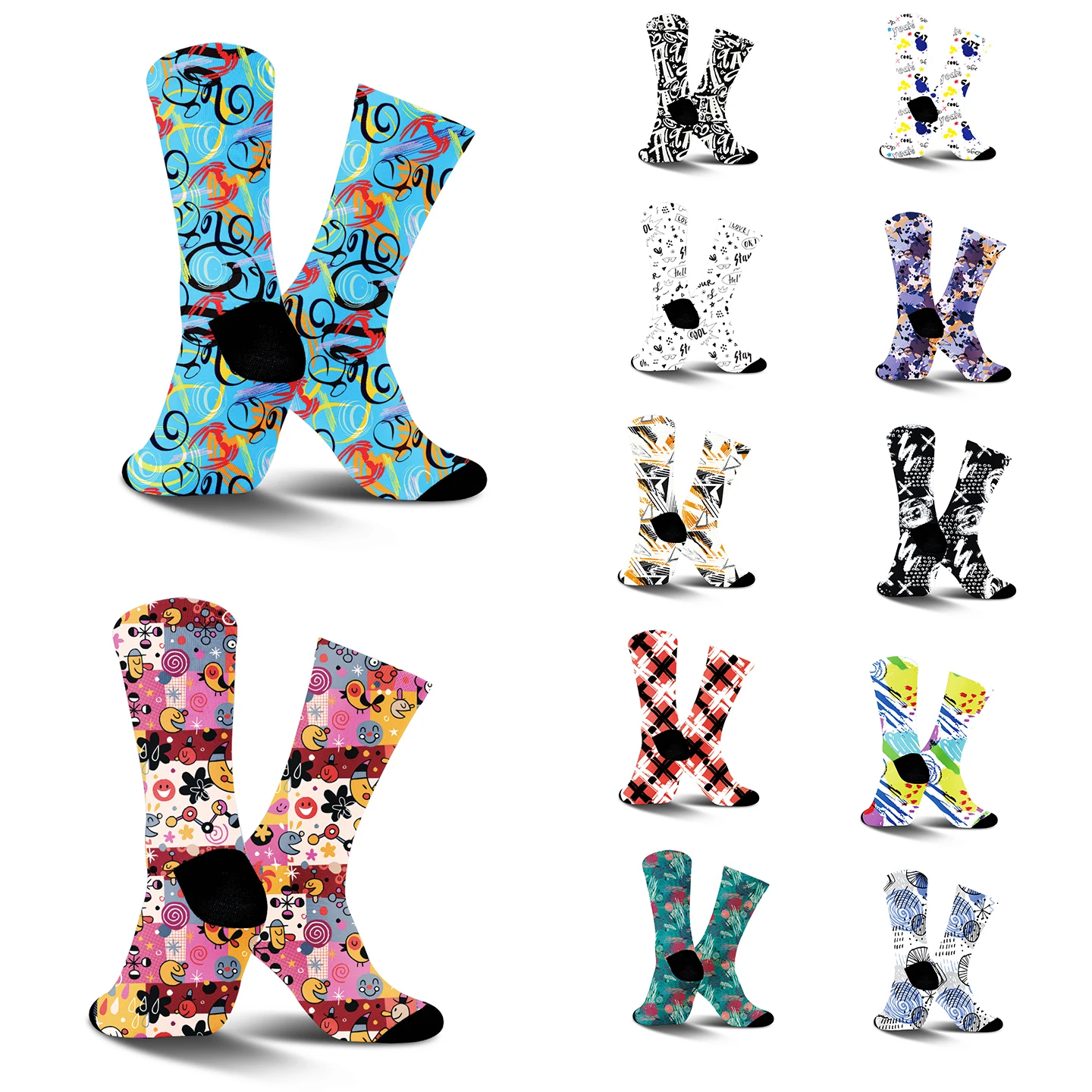 

Spray - Painted Cycling Socks: Unisex, quick - dry tech, tribal - inspired designs, seamless, great for daily cycling