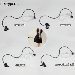 4 Styles Halloween Love Heart Tail Lolita JK Cat Tail Flexible Little Demon Anime Remilia Cosplay Party Tail Props Unisex