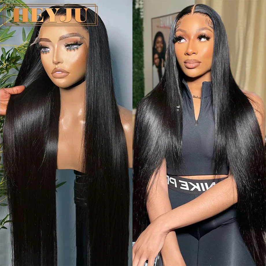 13x6 Lace Frontal Wig Bone Straight Human Hair Wig 100% 13x4 Transparent Lace Front Wigs For Women 5x5 Lace Closure Wig On Sale