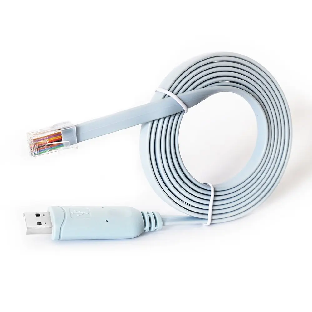 USB RJ45 Console Cable 6ft FTDI Windows 8, 7, Vista, MAC, Linux RS232 USB to RJ45 cable