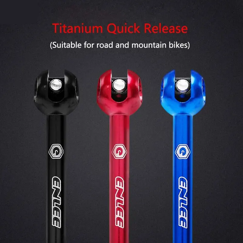 ENLEE Titanium Ti Skewer QR Bicycle Quick Release Skewer Lever MTB Bicycle Cycling Hub Road Bike Quick Release MTB Parts