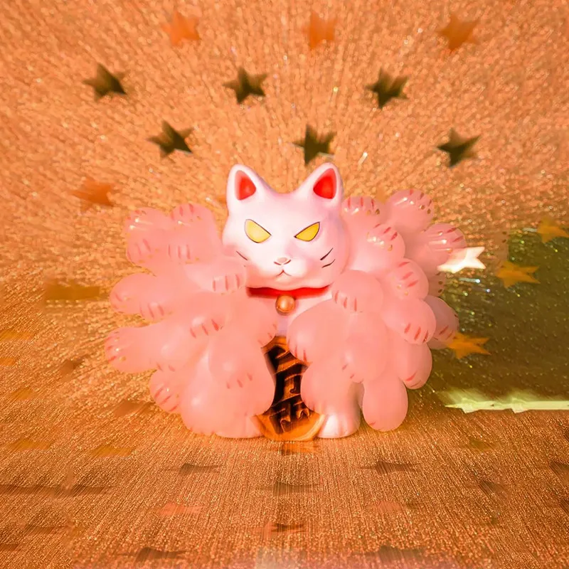 Kenelephant Official Licensed Japanese Thousand Hands Maneki Neko Gashapon Figurine Modern Art Collectible Desktop Ornament view 3