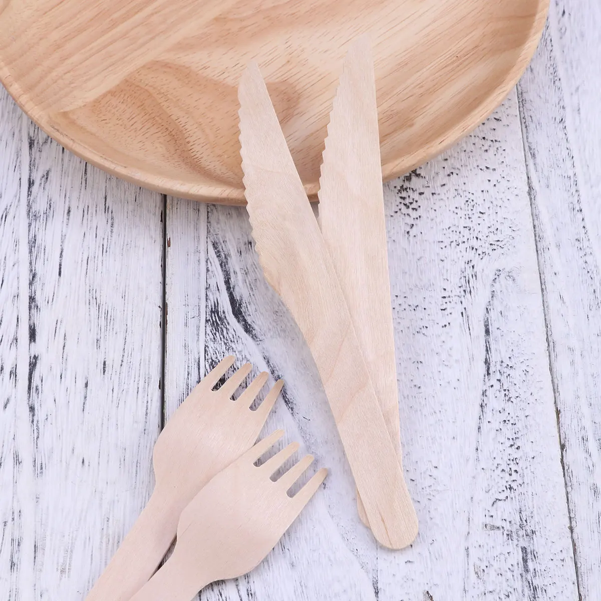

150 Pcs Tableware Disposable Kitchenware Decoration & Accessories Utensils for Cutlery Wooden Untensils Fruit