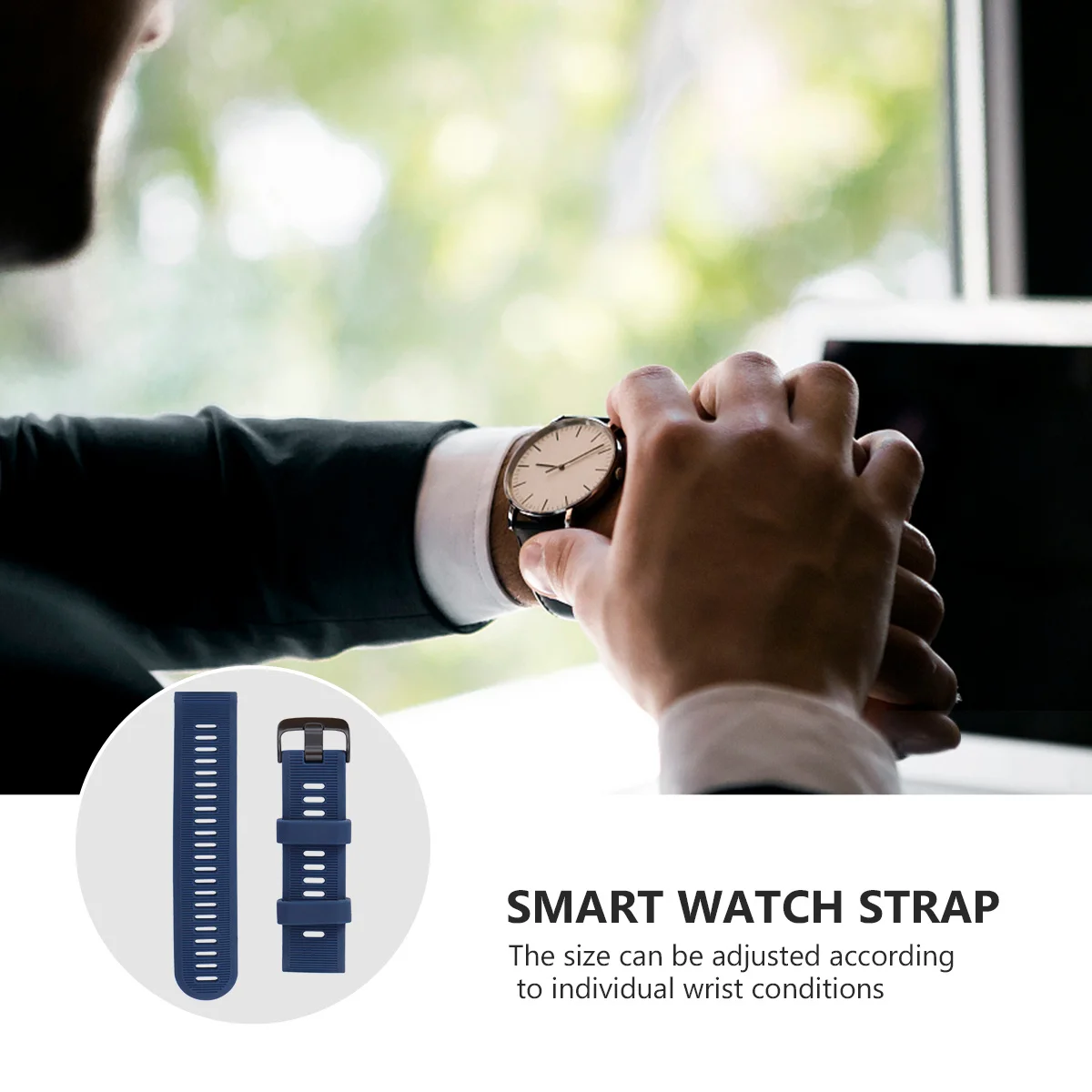 

Silicone Pc Watch Strap Breathable Waterproof Lightweight Durable Adjustable Compatible Forerunner 945 935